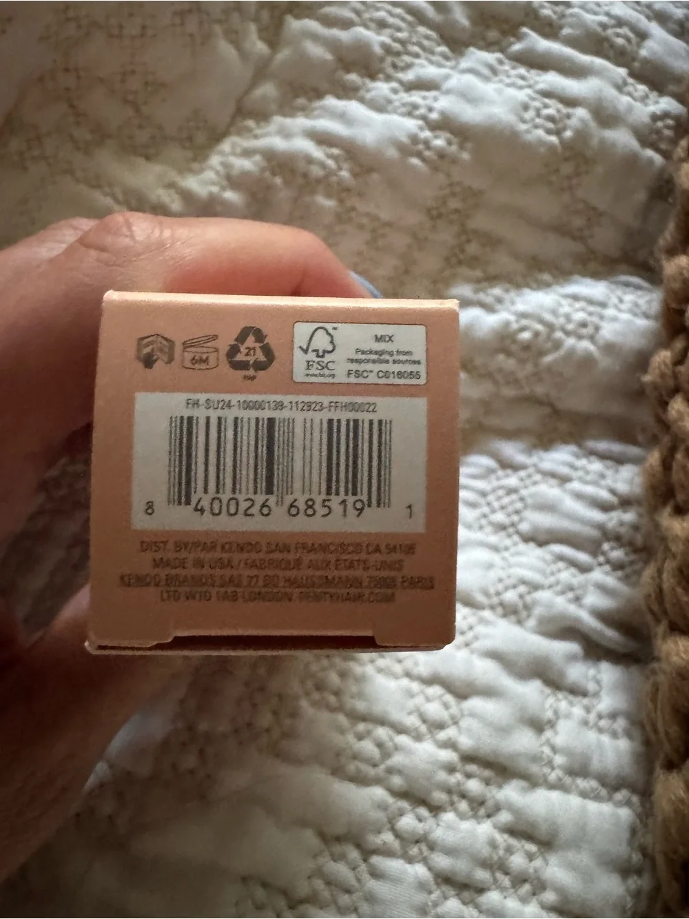 Fenty Hair The Homecurl Curl Defining Cream Travel Size 1 oz NIB